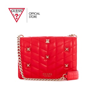 สินค้า GUESS กระเป๋า รุ่น QG840419 BRERA CROSSBODY FLAP สีแดง กระเป๋าผู้หญิง กระเป๋าสะพาย