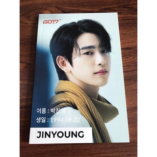 [พร้อมส่ง] สมุดโน๊ต สมุดจดบันทึก มีภาพด้านใน ขนาด A5 ก็อตเซเว่น GOT7 Jinyoung  พัก จิน-ย็อง