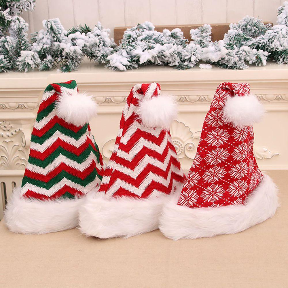 expen-หมวกซานตาคลอส-ลายสก๊อต-ดาว-เกล็ดหิมะ-น่ารัก-สําหรับเด็ก