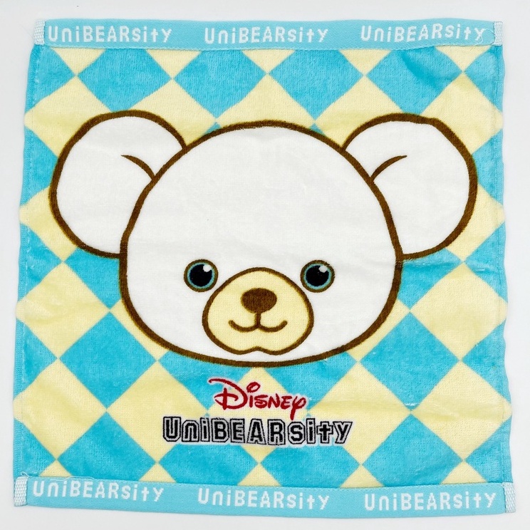 ผ้าเช็ดหน้า-ยูนิแบร์-unibear-disney-ใหม่-สีสันสดใส-ลิขสิทธิ์แท้-ของสะสมมือสองญี่ปุ่น