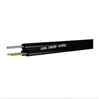 สายโทรศัพท์ รุ่น Link UL-0023 Drop w/Messenger 19 AWG (0.91mm) 2C Cable 200 เมตร ต่อม้วน