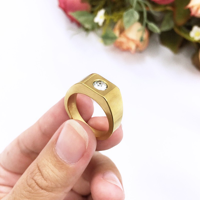แหวนทองทังสเตนแม่เหล็กเพื่อสุขภาพ-เรียบหรู-ใส่ได้ทุกโอกาส-รูปถ่ายจากสินค้าจริง