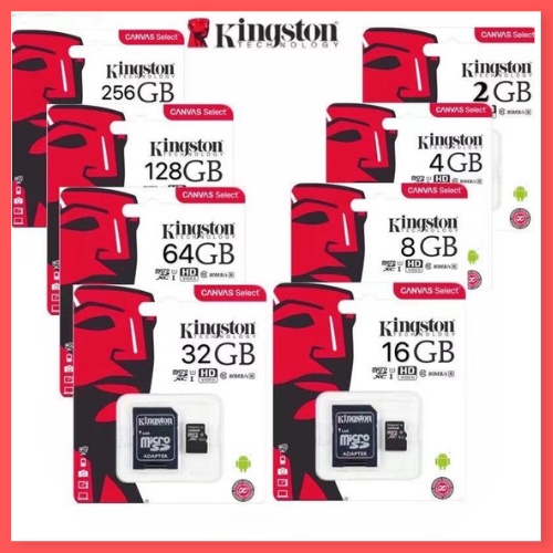 ภาพสินค้าKingston Micro sd card Memory Card 2GB/4GB/8GB/16GB/32GB/64GB/128GB กล้อง/กล้องติดรถยนต์ / โ จากร้าน powershop32 บน Shopee ภาพที่ 1