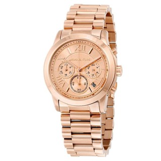 Michael Kors Womens MK6275 Cooper Chronograph Rose-Tone DialRose-Tone Gold