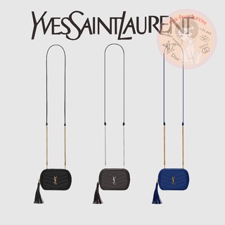 Shopee เครื่องใช้ในบ้าน ราคาถูก ของแท้ 100% 🎁 Yves Saint Laurent Brand New LOU Quilted Grain Embossed Leather Carry Bag