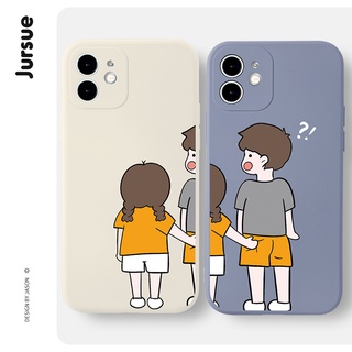 ภาพหน้าปกสินค้าJURSUE เคสคู่ เคสไอโฟน คู่รัก กันกระแทกซิลิโคนนุ่มการ์ตูนน่ารักตลก เคสโทรศัพท์ Compatible for iPhone 14 13 12 11 Pro Max SE 2020 X XR XS 8 7 6 6S Plus พลัส XYH257 ที่เกี่ยวข้อง