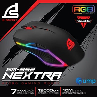 ภาพหน้าปกสินค้าSIGNO E-Sport NEXTRA Macro Gaming Mouse รุ่น GM-952 (Black) (เกมส์มิ่ง เมาส์) ที่เกี่ยวข้อง
