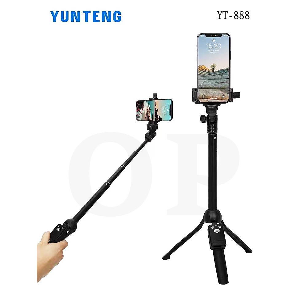 ภาพสินค้า(ของแท้100%) YUNTENG ขาตั้งกล้อง พร้อมรีโมทบลูทูธ รุ่น VCT-5208 / YT-888 / VCT-6108 จากร้าน op_tech บน Shopee ภาพที่ 4