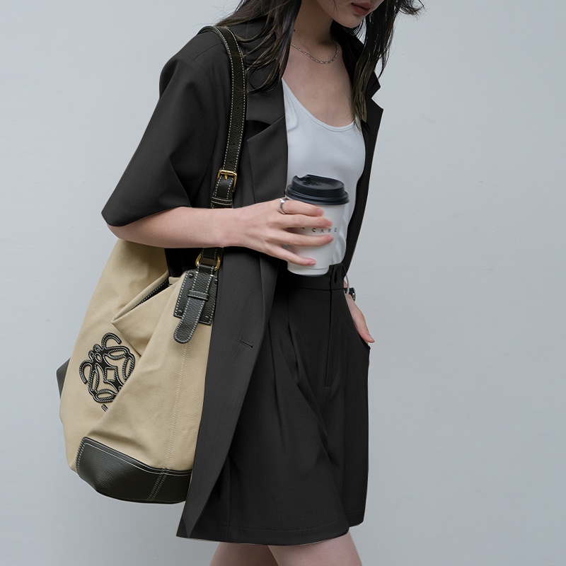 celmia-zanzea-ชุดเสื้อเบลเซอร์-แขนสั้น-และกางเกงขาสั้น-สําหรับผู้หญิง