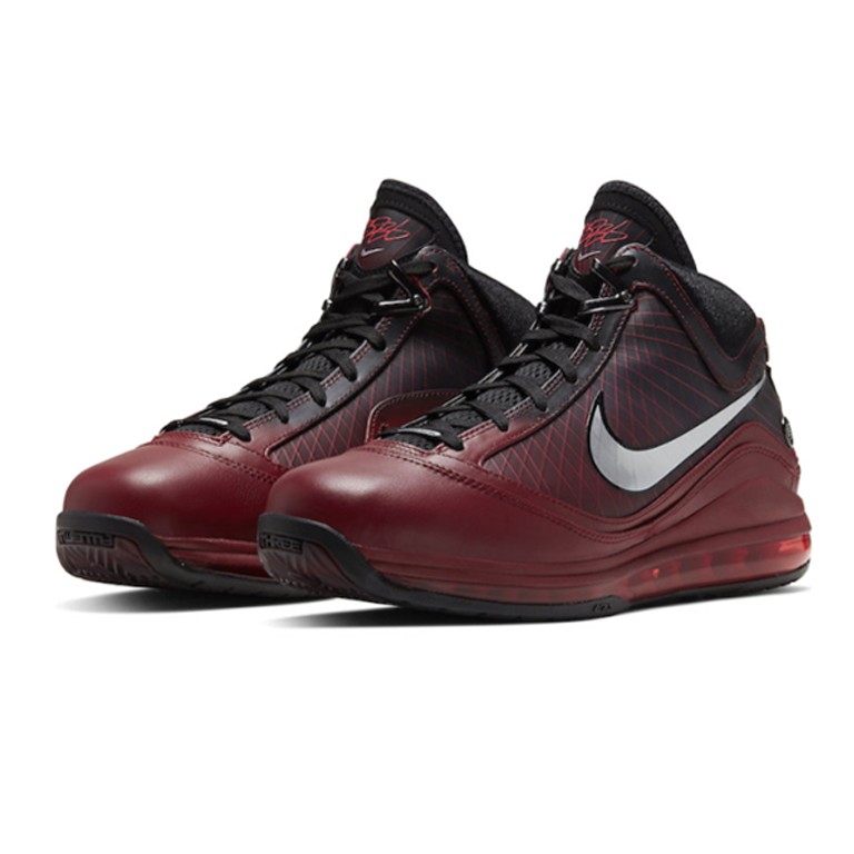 nike-lebron-7-christmas-2019-team-แท้-สี-red-metallic-silver-black-hot