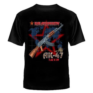 [S-5XL] เสื้อยืด พิมพ์ลายกองทัพรัสเซีย รัสเซีย Putin Military Ak47 สําหรับผู้ชาย และผู้หญิง