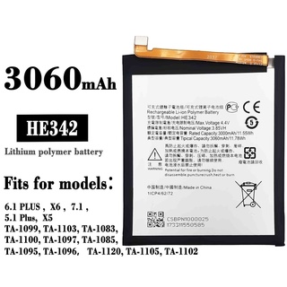 HE342 Replacement battery for Nokia 6.1 Plus 7.1 5.1 Plus X5 HE334 for Nokia 2 Mobile Phone Batteries