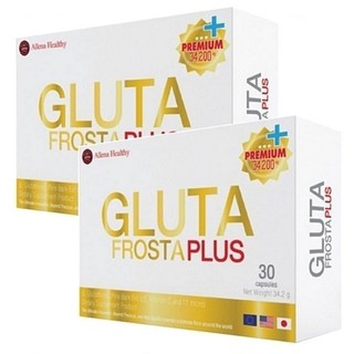 GLUTA FROSTA PLUS กลูต้า ฟรอสตา พลัส เพื่อผิวขาว 30 แคปซูล (2กล่อง)