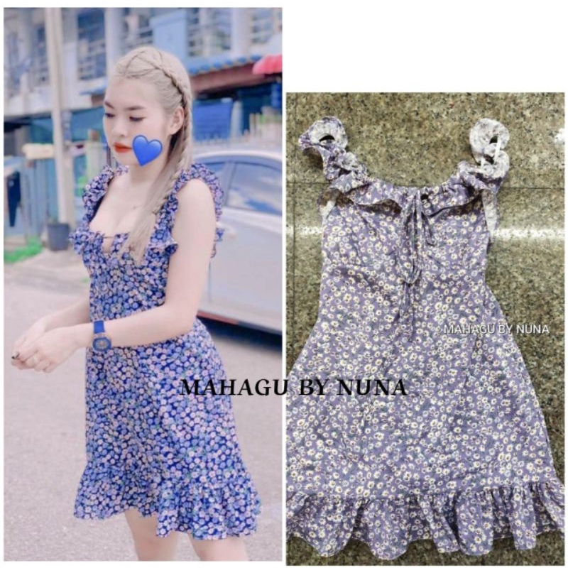 เดรส-mini-dress-ลายดอกขายดี