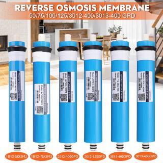 Blue Reverse Osmosis RO เมมเบรนกรองน้ํา 50/75/100/125/400GPD เครื่องกรองน้ําดื่ม ระบบน้ํา RO