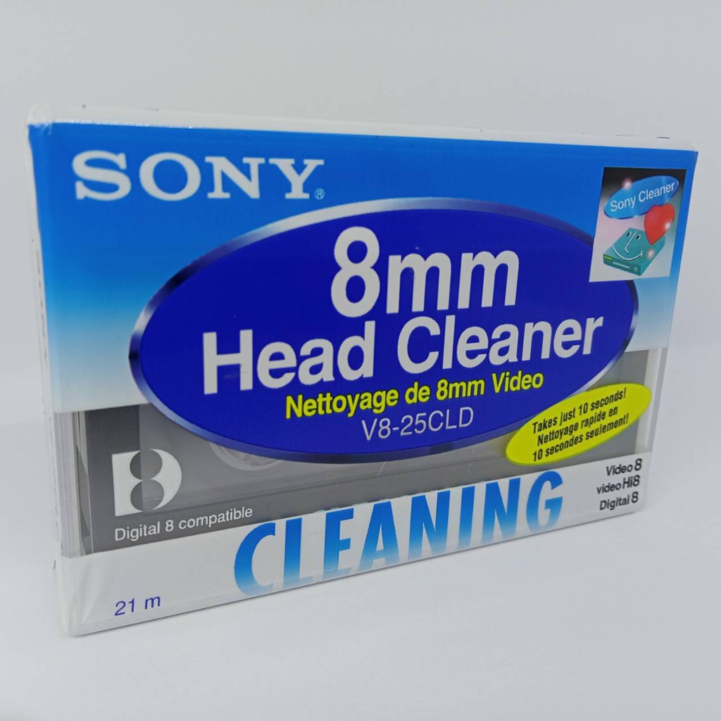 ม้วนล้างกล้องถ่ายวีดีโอ Hi8 / 8mm Head Cleaner ยี่ห้อ Sony Shopee Thailand