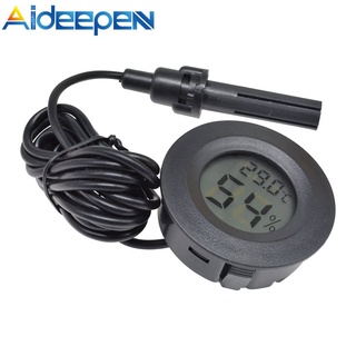 Aideepen เครื่องวัดอุณหภูมิความชื้น หน้าจอดิจิตอล LCD