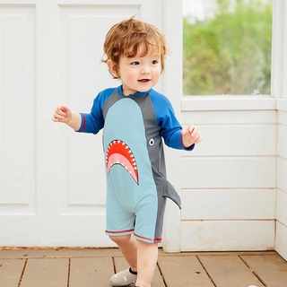 ภาพหน้าปกสินค้าชุดว่ายน้ำเด็กเล็ก จั้มปลาฉลาม ที่เกี่ยวข้อง