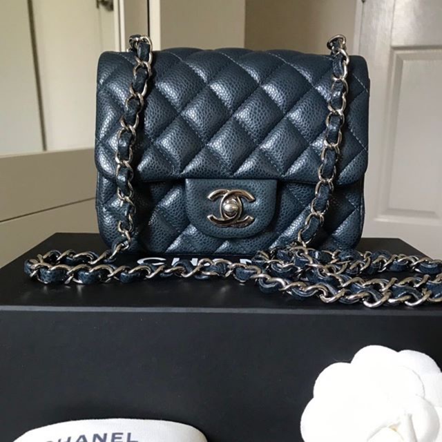 Chanel mini7” in Black Caviar Shw Holo:19