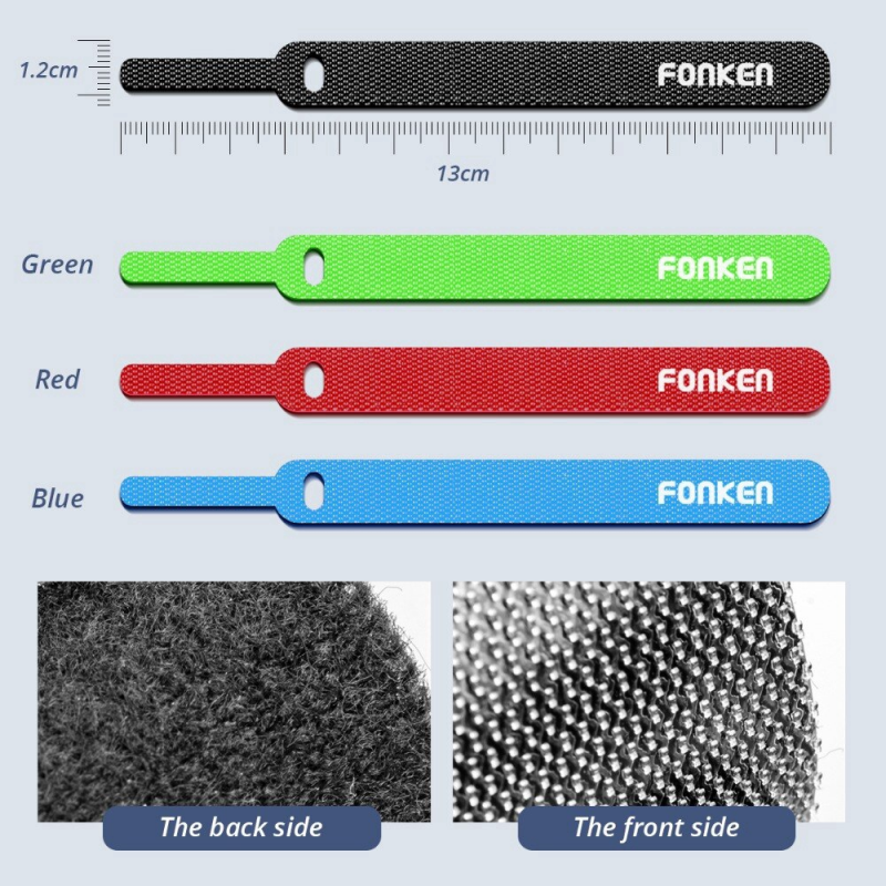 ภาพสินค้าFonken สายเคเบิลไทร์ จัดเก็บสายไฟ สาย HDMI สายชาร์จ จากร้าน fonken.th บน Shopee ภาพที่ 8