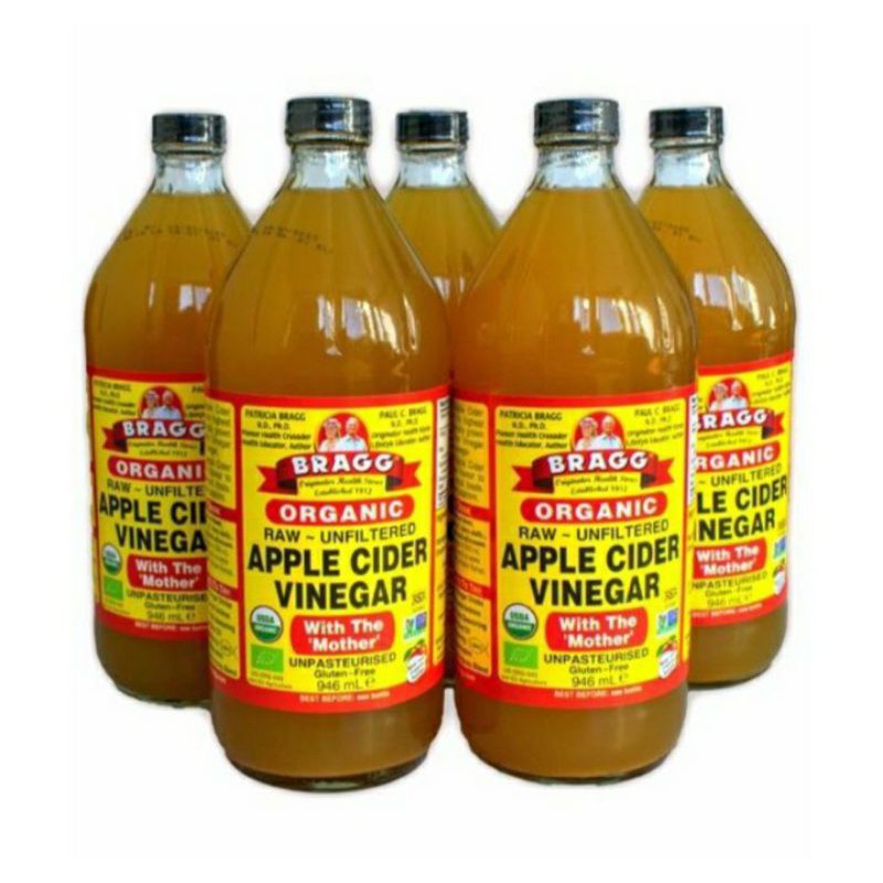 bragg-apple-cider-vinegar-946ml-นำเข้าจากอเมริกา-น้ำส้มสายชูหมักจากแอปเปิ้ล