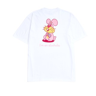 .V GUMP.ALCOHOLIC เสื้อยืดโอเวอร์ไซส์ลายกระต่ายน้อย