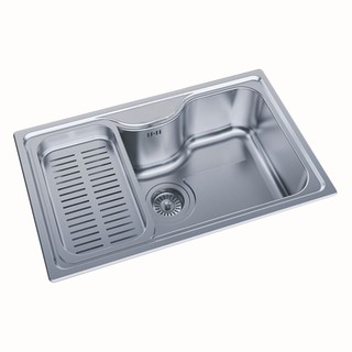 Embedded sink SINK BUILT 1B AXIA MARINA PLUS STAINLESS Sink device Kitchen equipment อ่างล้างจานฝัง ซิงค์ฝัง 1หลุม AXIA