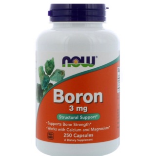 โบรอน, Boron 3 มก. 250เม็ด ลดการสูญเสียมวลกระดูก