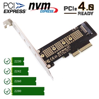 ภาพหน้าปกสินค้าM.2 NVME To PCIE x4 x8 x16 GEN 3 Adapter สำหรับแปลงเพื่อใช้งาน SSD M.2 NVME ที่เกี่ยวข้อง