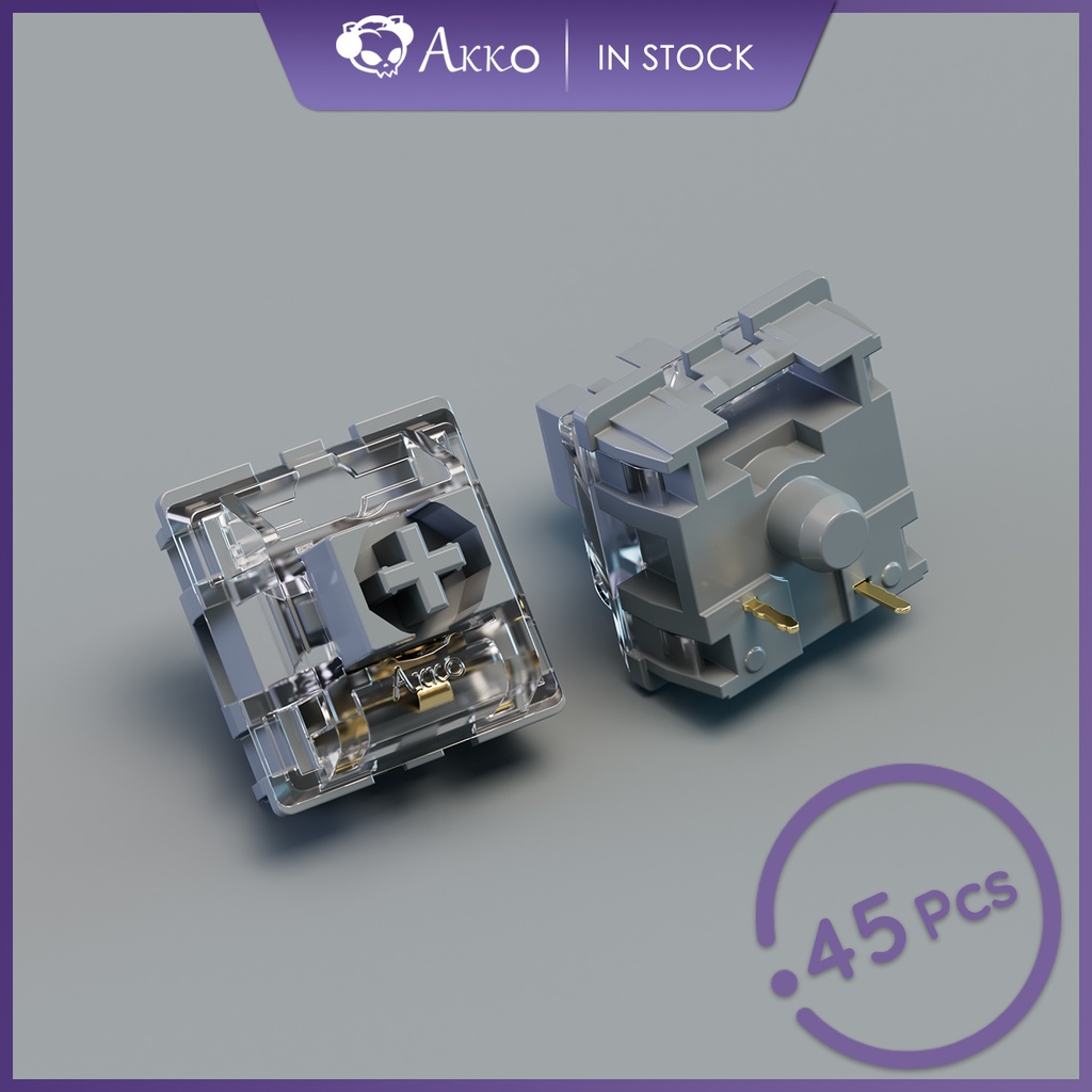 akko-cs-silver-switch-45pcs-linear-switches-3-pins-for-mx-mechanical-keyboard