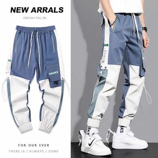 ภาพหน้าปกสินค้ากางเกงผู้ชาย【kin18】กางเกงกีฬาเกาหลีใหม่ / กางเกงลำลองขายาว ที่เกี่ยวข้อง