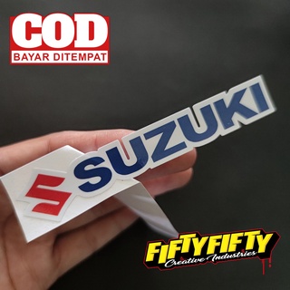 SUZUKI สติกเกอร์ พิมพ์ลาย ลามิเนต กันน้ํามันวาว สําหรับติดตกแต่งหมวกกันน็อค รถจักรยานยนต์ รถยนต์