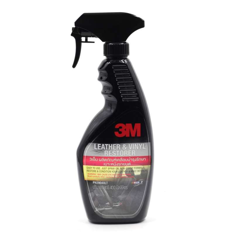 3m-ผลิตภัณฑ์เคลือบบำรุงรักษาเบาะหนังรถ-leather-vinyl-restorer-39040lt-400-ml