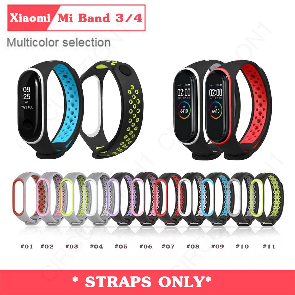 ภาพหน้าปกสินค้าMijobs Sport Xiao Mi Mi Band 3 4 สายรัดข้อมือสำหรับ Xiao Mi Mi Band สร้อยข้อมือซิลิโคนสำหรับ Mi Band Band3 สร้อยข้อมือสมาร์ทวอทช์ สายนาฬิกา Mi Band Miband สาย Miband3 จากร้าน circulation2.th บน Shopee