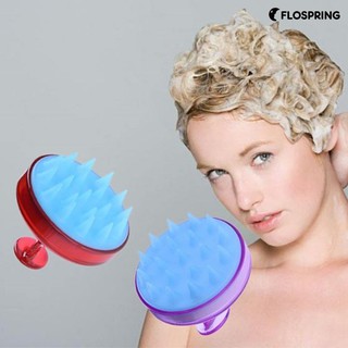 SPRING→Silicone Scalp Massage Hair Brush Comb Shampoo Massager Shower Bath Therapy