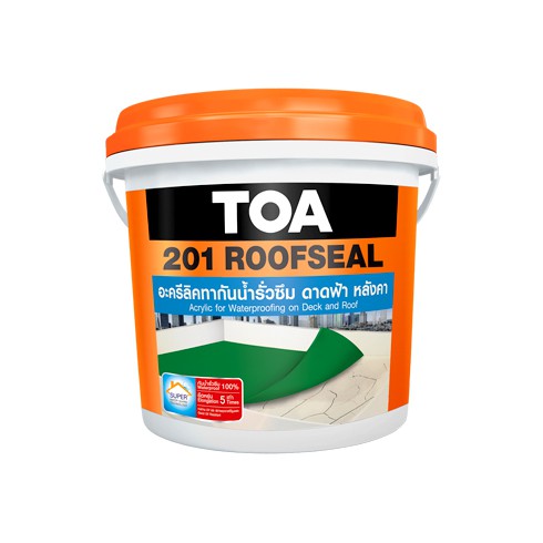 toa-roofseal-รูฟซีล-กันรั่วกันซึม-หลังคารั่ว-ดาดฟ้ารั่ว-4kg