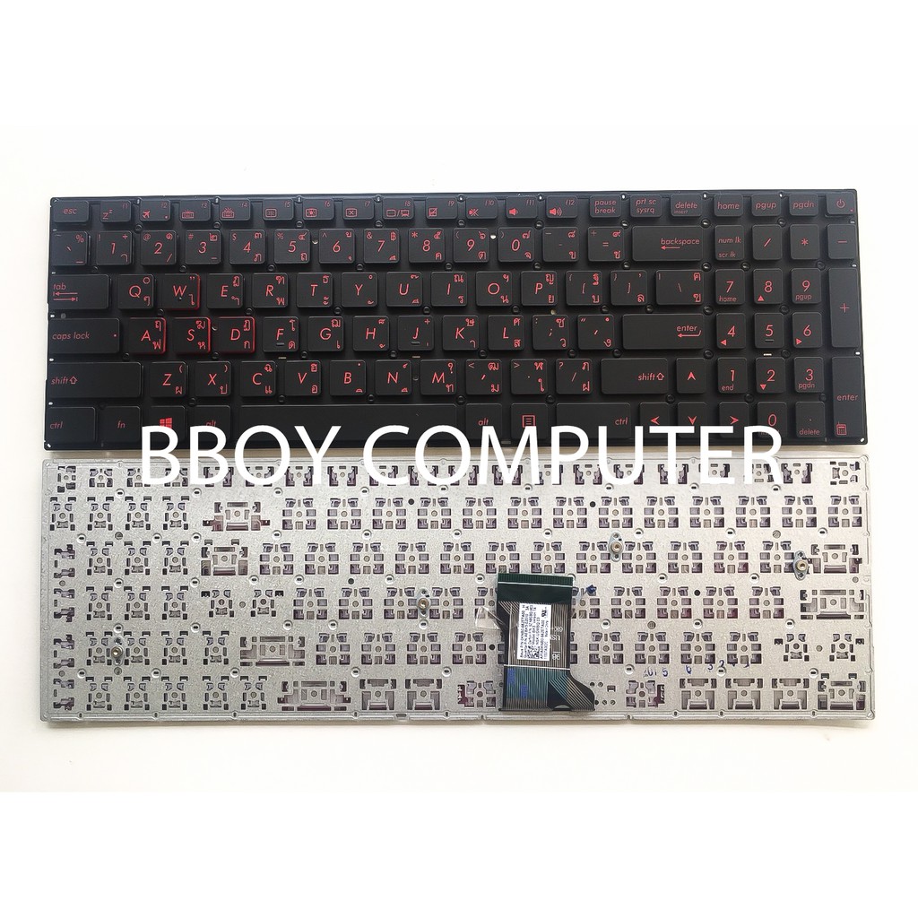 asus-keyboard-คีย์บอร์ด-u500vz-n76-g550-g56-n550-n750-q550-u500vz-สีบรอนส์-th-en-สินค้าใหม่-รับประกัน-6-เดือ