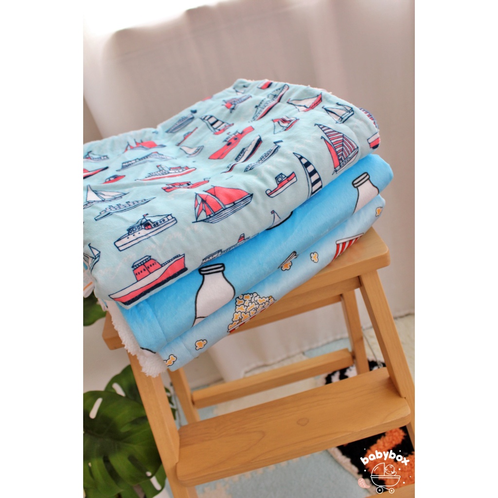 ภาพหน้าปกสินค้าBABYBOX ผ้าห่มขนแกะ BABYBOX Fluffy Fleece Blanket จากร้าน babyboxstore บน Shopee