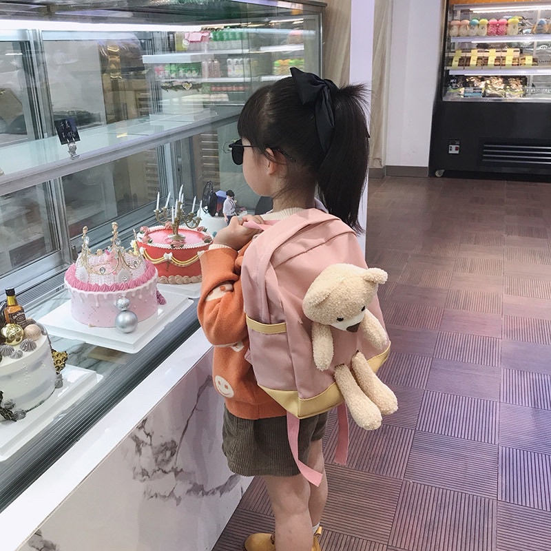 กระเป๋าเป้ของเด็กลายหมี