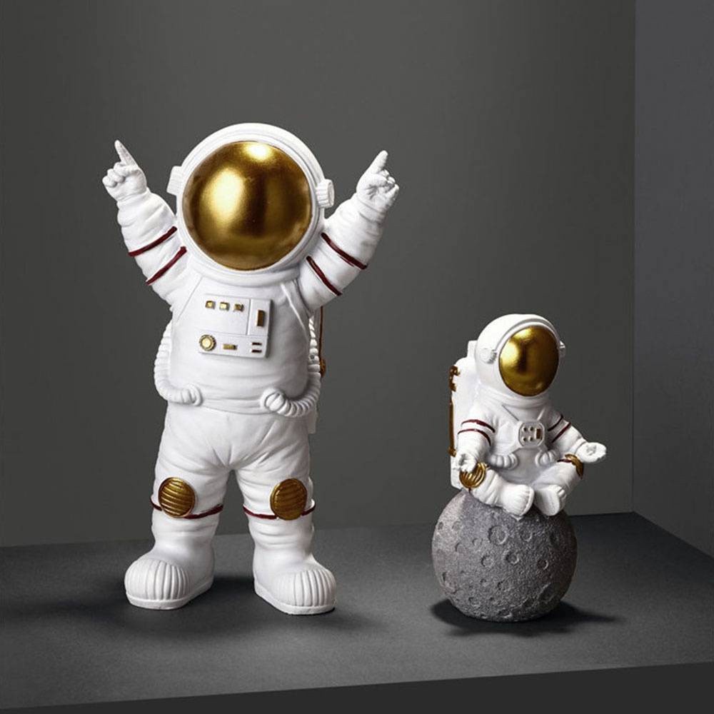 รูปปั้น-spaceman-ประติมกรรมของเล่นเพื่อศึกษาเดส์กท็อปตกแต่งบ้านนักบินอวกาศ