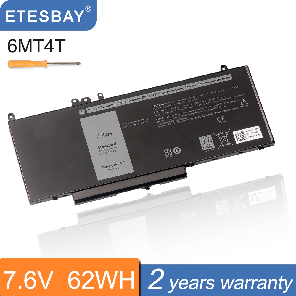 Latitude E5470 E5570 Akku Laptop Akku 62Wh Für Dell Latitude E5470 E5570 | Kompatibel Mit Precision 3510 Series 62WH Akku