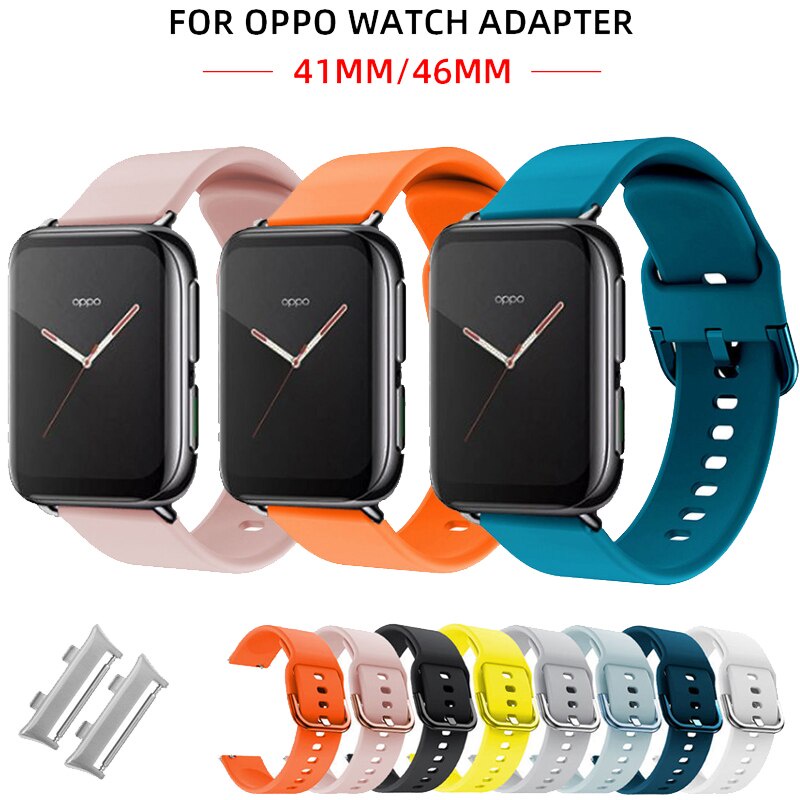 ภาพหน้าปกสินค้าสายนาฬิกาข้อมือซิลิโคนสําหรับ Oppo Smart Watch 41 มม. 46 มม. 41 มม. 46 มม.