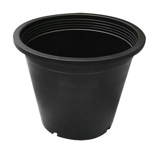 กระถางพลาสติก 12 นิ้ว (10ใบ)-สีดำ-รุ่น02-ก483-10