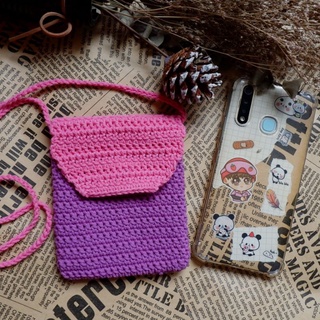 Middle wallet bag กระเป๋าถักโครเชต์