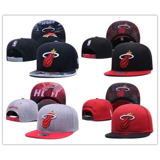 ราคาถูก หมวกฮิปฮอป ปักลาย NBA Miami ปรับได้ แฟชั่น 3RWZ