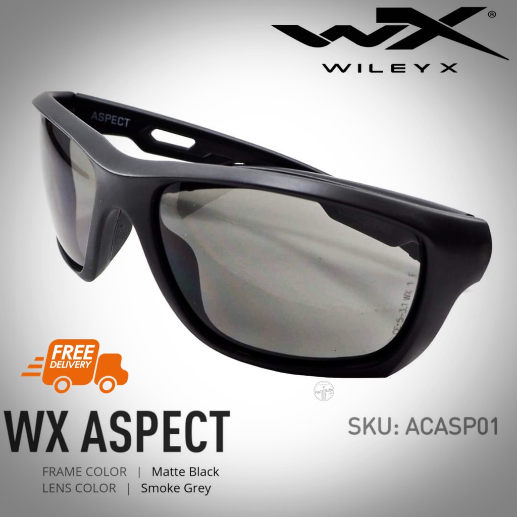 แว่นตา-wileyx-รุ่น-aspect-เลนส์กันสะเก็ดสีเทาดำ-กรอบสีดำ-ขาแบบขาสปริง-ใส่สบายไม่บีบแก้ม-กันกระแทกสูง