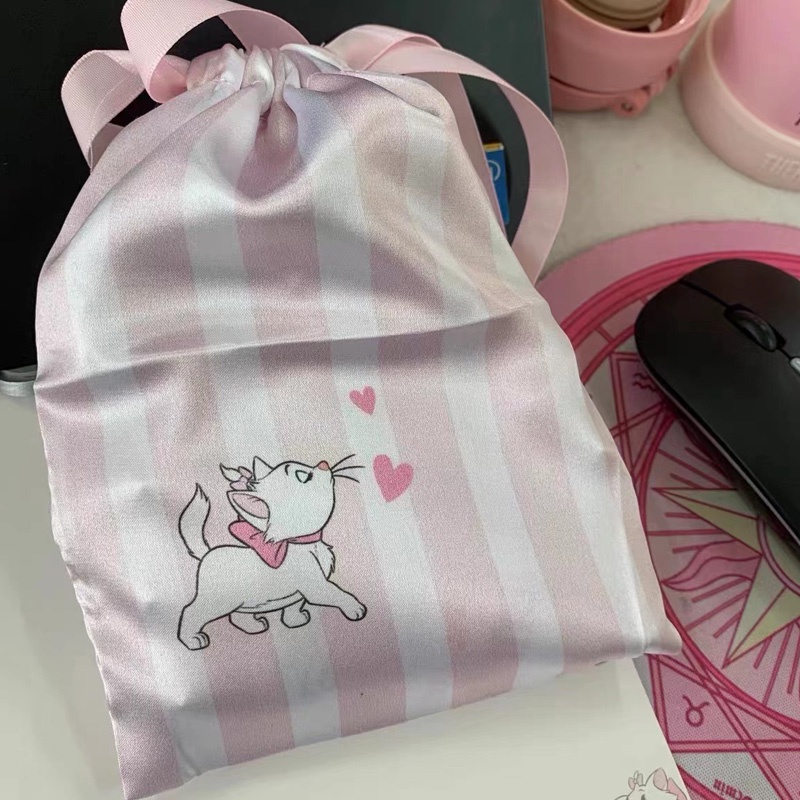 ถุงเก็บหน้ากากปิดตา-ลายการ์ตูนแมวน่ารัก-miniso-miniso-mary-cat