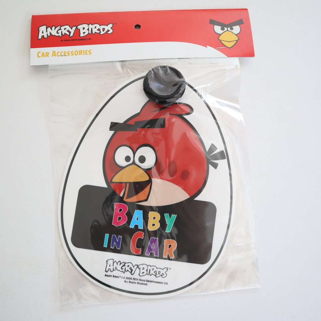 จุ๊บ-ติดกระจก-baby-child-in-car-angry-bird-on-board-สูญญากาศ-แผ่น-ป้าย-สติ๊กเกอร์-กระจกรถ-มีลิขสิทธิ์ถูกต้อง