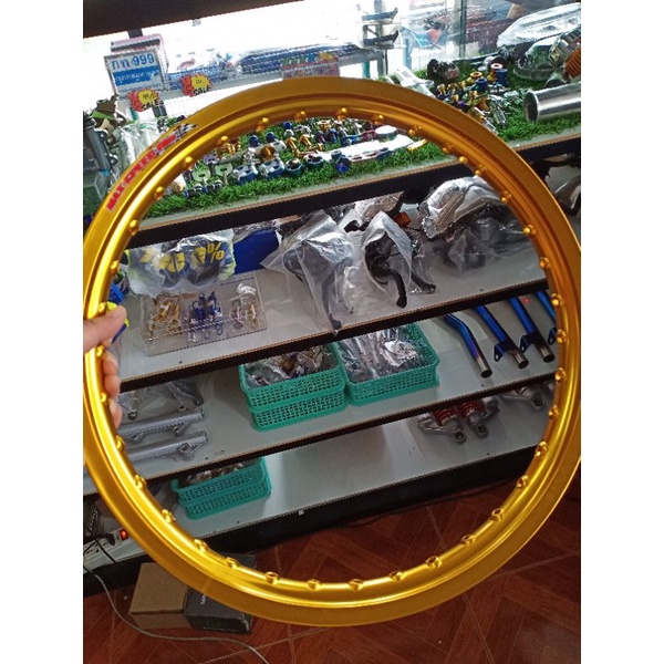 ล้อ maxspeed rim 1.4/17 สีสดแข็งแรงเทียบเท่า COM สีทองเข้มเงา/สีน้ำเงิน ...