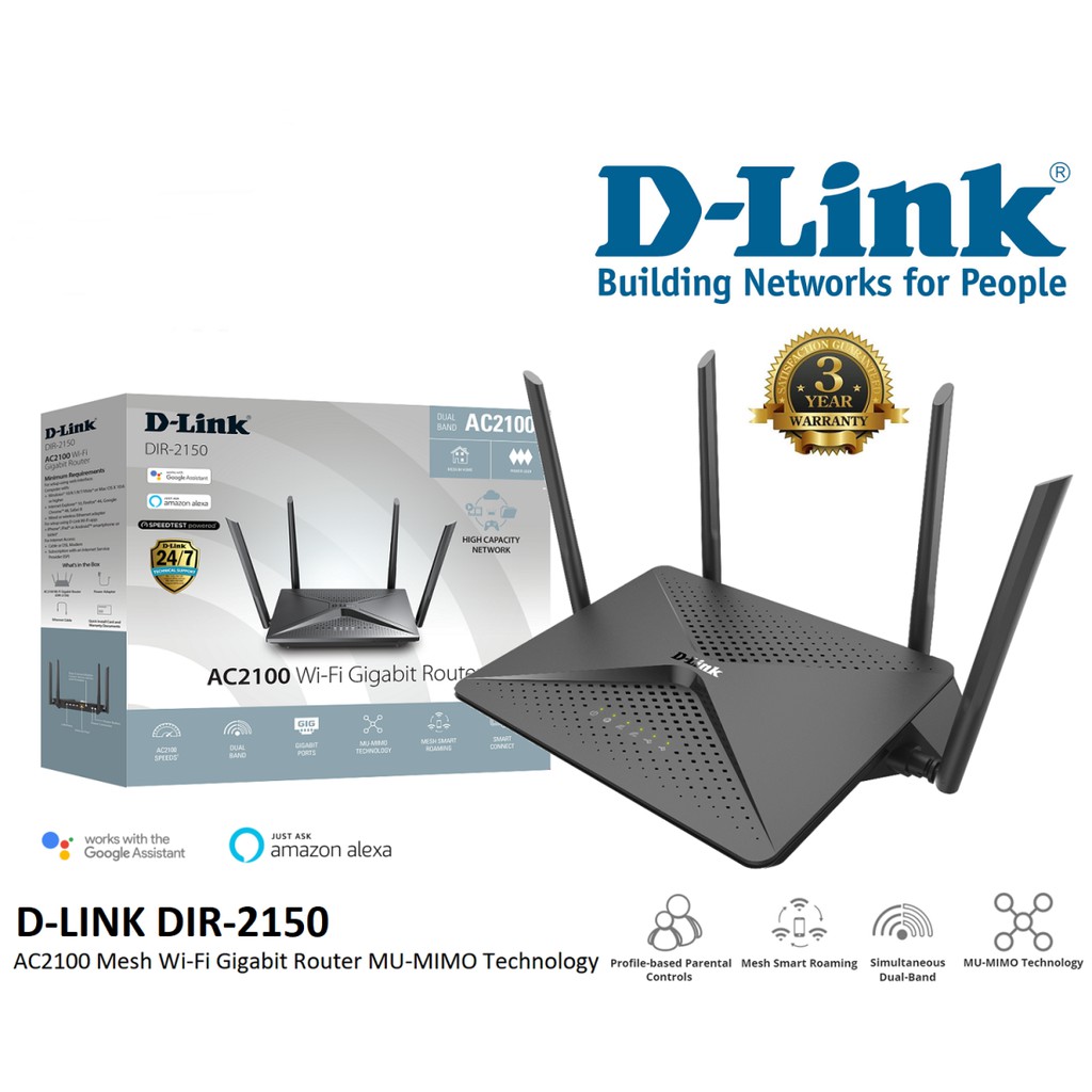 D-LINK (DIR-2150) Wireless AC2100 Dual Band Gigabit Router | Shopee Thailand